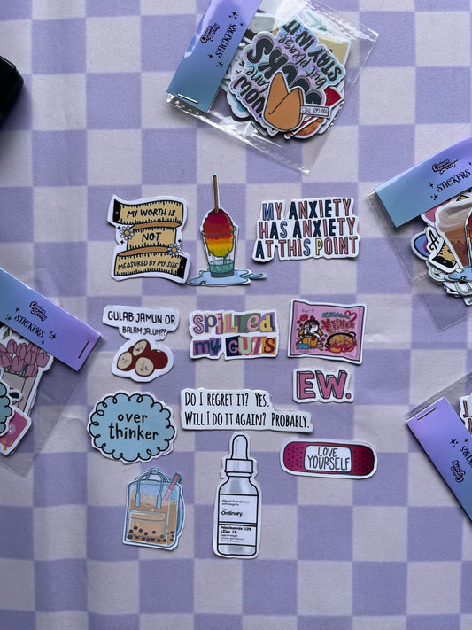 Laptop Stickers Pack - 12 Random Stickers