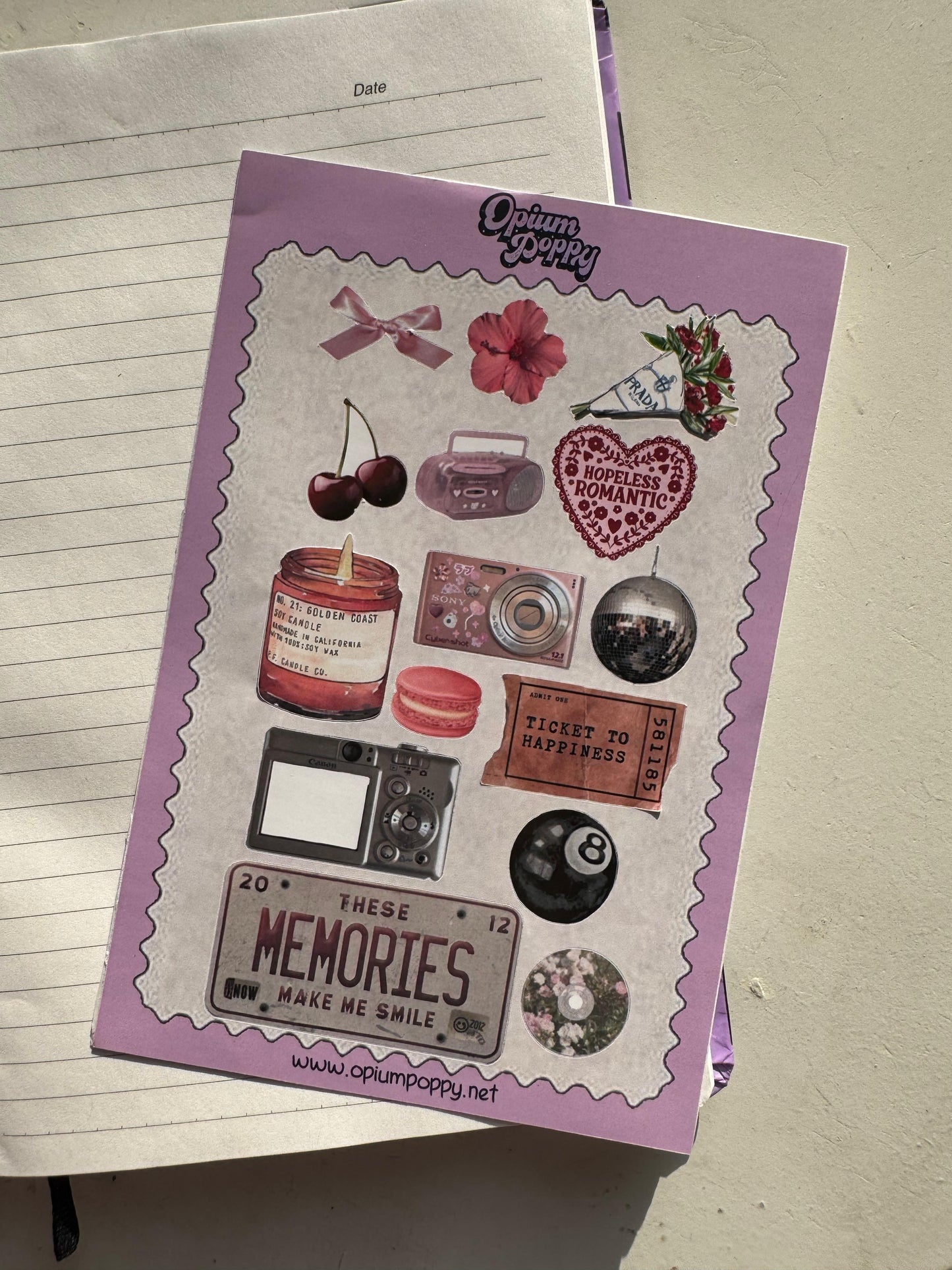 Memory Lane - Pre-Cut Journal Sticker Sheets