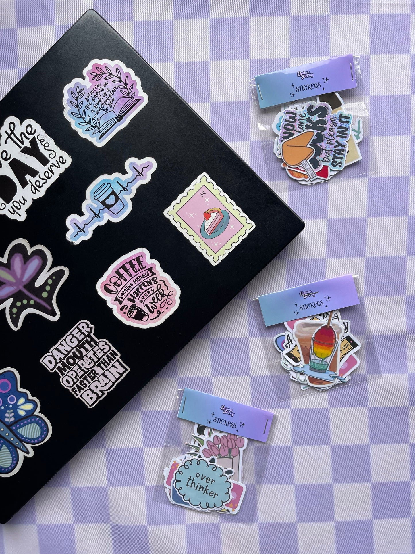 Laptop Stickers Pack - 12 Random Stickers