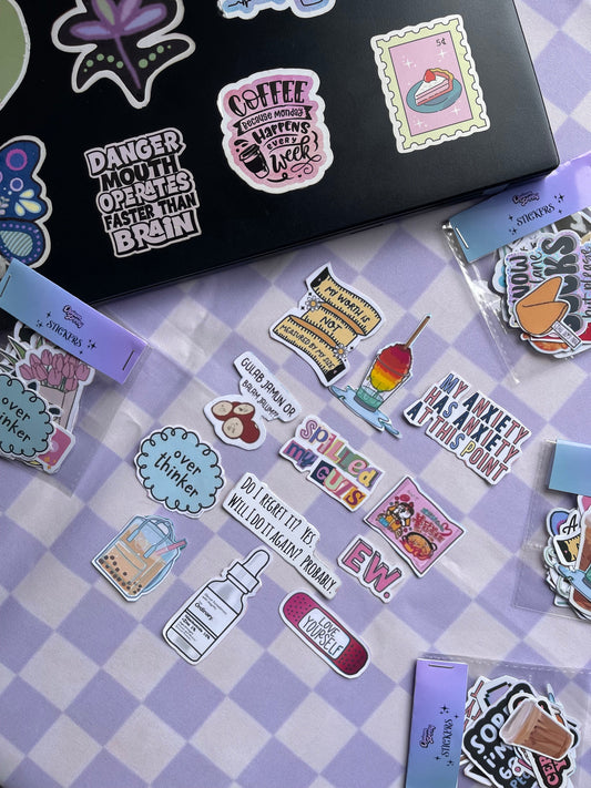 Laptop Stickers Pack - 12 Random Stickers