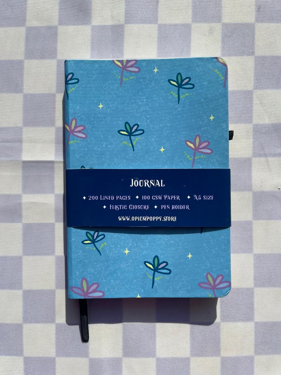 Hard Bound Journal - Blue Flowers