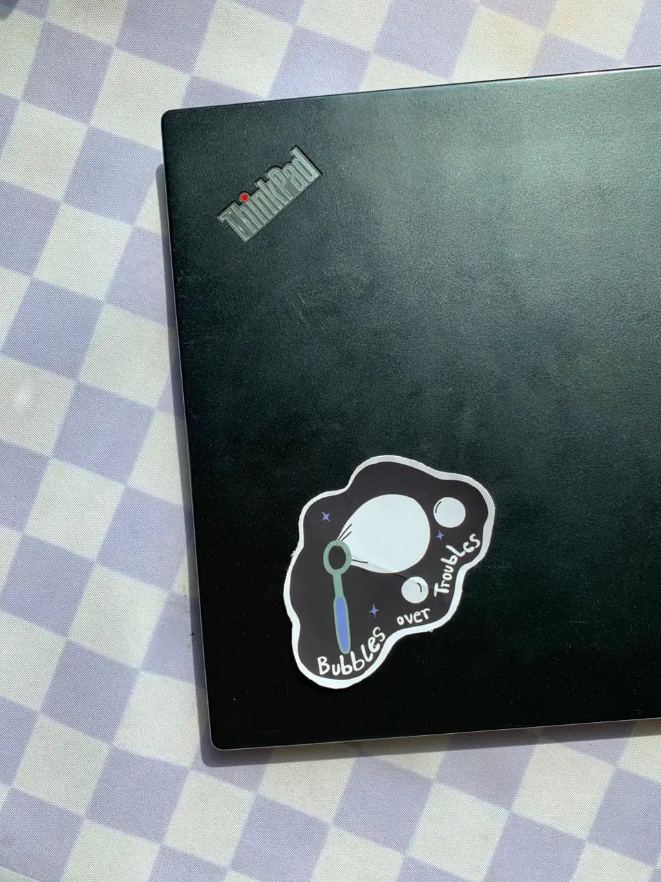 Bubbles over Troubles - Waterproof Vinyl Sticker