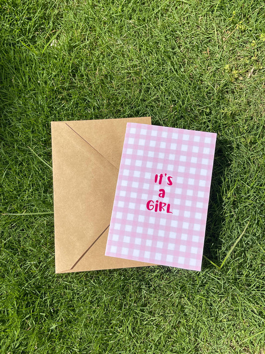 Baby Girl- 4x6 Inch Greeting Cards with Craft Envelopes