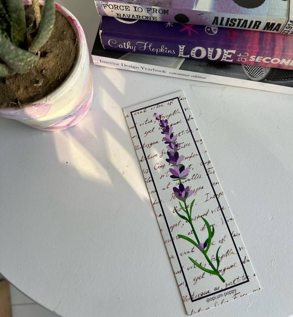 Lavendar - Premium Card Bookmark