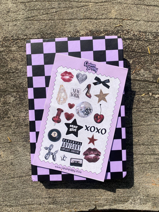 Retro Rebel - Pre-Cut Journal Sticker Sheets