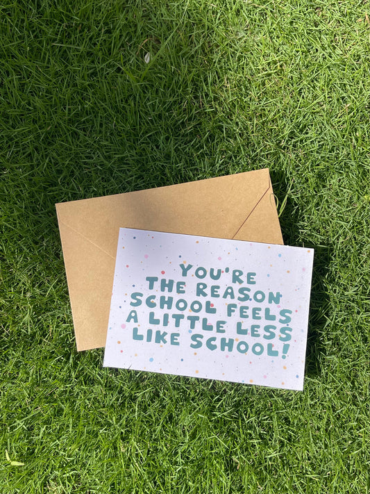 Teacher - 4x6 Inch Greeting Cards with Craft Envelopes