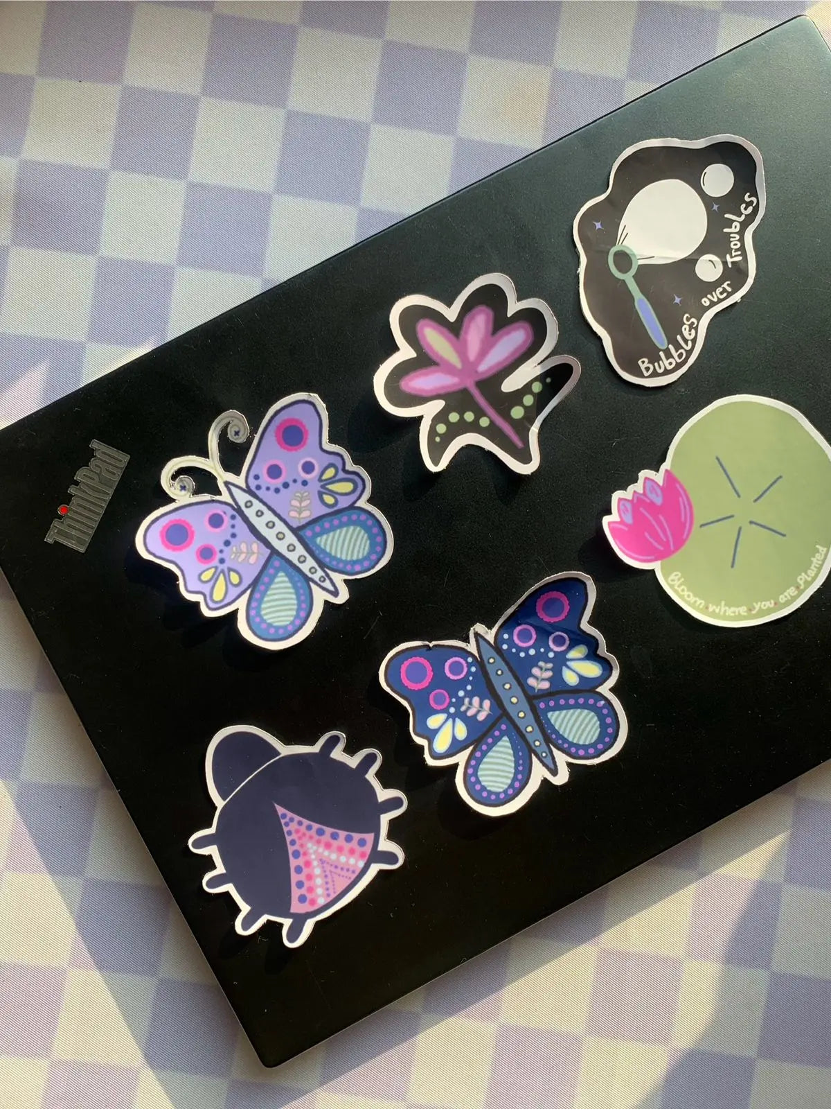 Bubbles over Troubles - Waterproof Vinyl Sticker